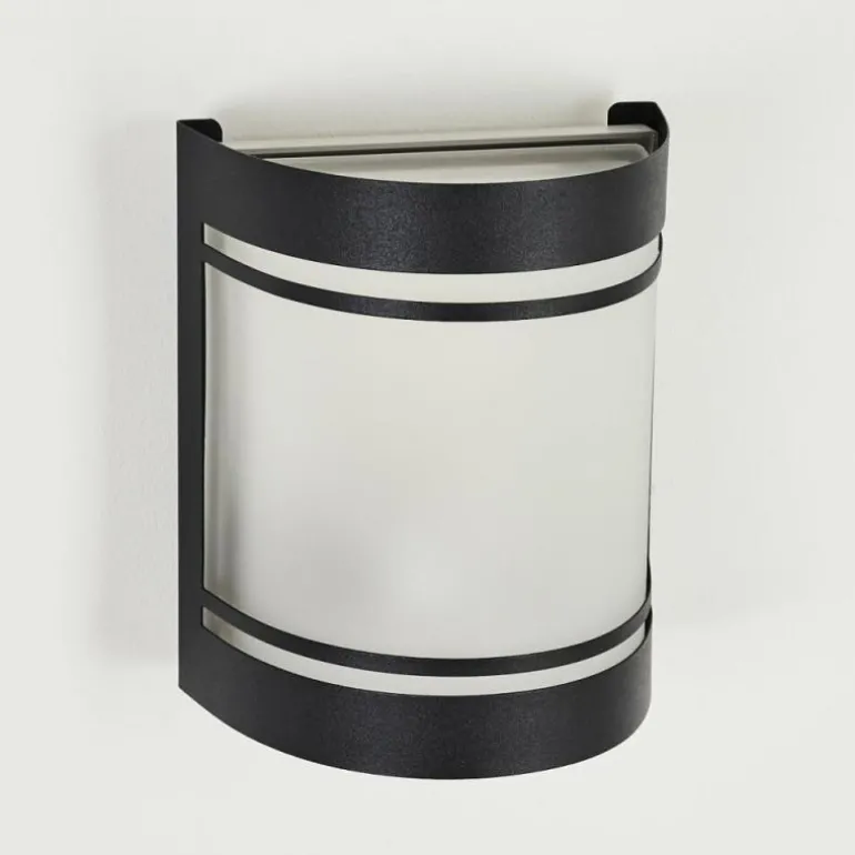 Applique murale d'extérieur Visnum Noir, Blanc, 1 lumière