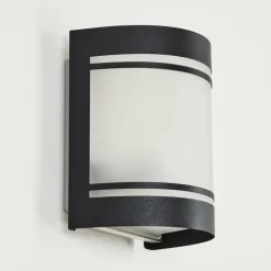 Applique murale d'extérieur Visnum Noir, Blanc, 1 lumière