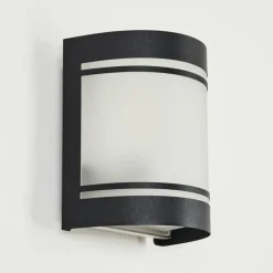 Applique murale d'extérieur Visnum Noir, Blanc, 1 lumière