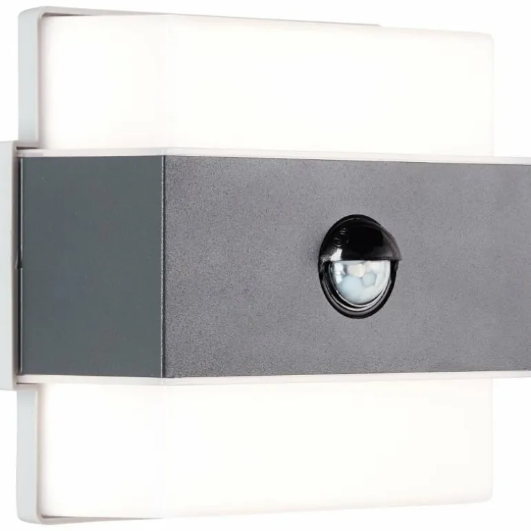 Applique murale d'extérieur Brilliant Archie LED Noir, 1 lumière, Détecteur de mouvement