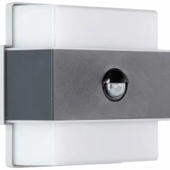 Applique murale d'extérieur Brilliant Archie LED Noir, 1 lumière, Détecteur de mouvement