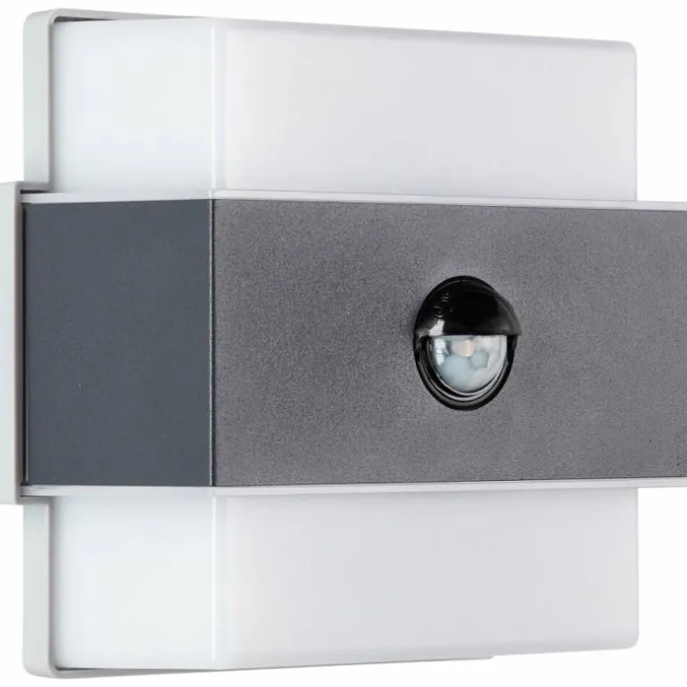 Applique murale d'extérieur Brilliant Archie LED Noir, 1 lumière, Détecteur de mouvement