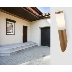 Applique murale d'extérieur Globo BOSTON Couleur bois, 1 lumière