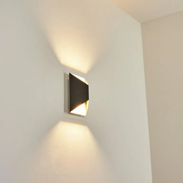 Applique murale d'extérieur Hedno LED Anthracite, Blanc, 2 lumières