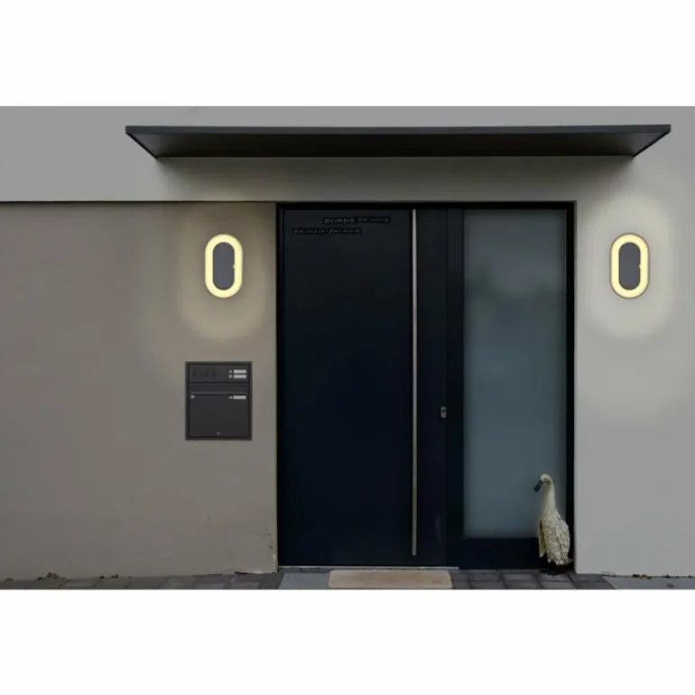 Applique murale d'extérieur Globo SURA LED Anthracite, 1 lumière