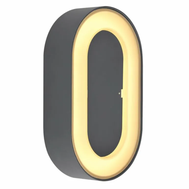 Applique murale d'extérieur Globo SURA LED Anthracite, 1 lumière