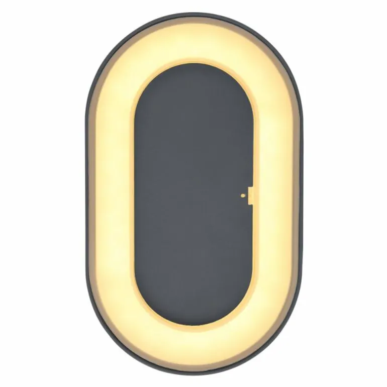 Applique murale d'extérieur Globo SURA LED Anthracite, 1 lumière