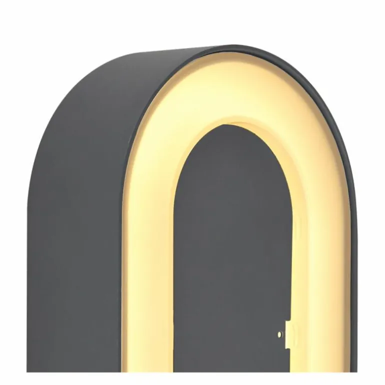 Applique murale d'extérieur Globo SURA LED Anthracite, 1 lumière