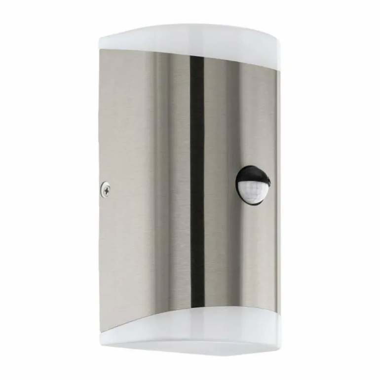Applique murale d'extérieur Eglo CARPINERA LED Acier inoxydable, 2 lumières, Détecteur de mouvement