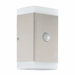 Applique murale d'extérieur Eglo CARPINERA LED Acier inoxydable, 2 lumières, Détecteur de mouvement
