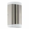Applique murale d'extérieur Eglo CARPINERA LED Acier inoxydable, 2 lumières