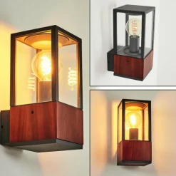 Applique murale d'extérieur Kiwalik Anthracite, Clair, 1 lumière