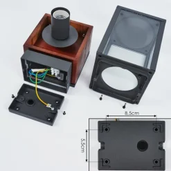 Applique murale d'extérieur Kiwalik Anthracite, Clair, 1 lumière