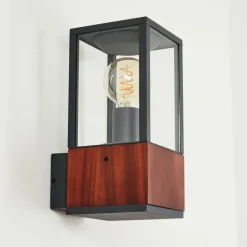 Applique murale d'extérieur Kiwalik Anthracite, Clair, 1 lumière