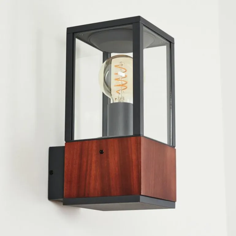 Applique murale d'extérieur Kiwalik Anthracite, Clair, 1 lumière