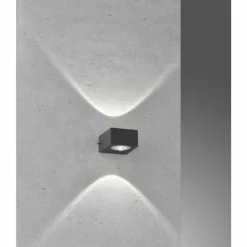 Applique murale d'extérieur Fischer-Honsel Helsinki LED Noir, 2 lumières