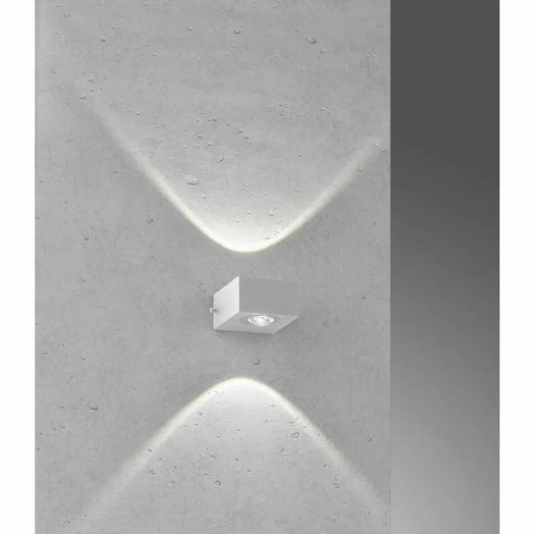 Applique murale d'extérieur Fischer-Honsel Helsinki LED Argenté, 2 lumières