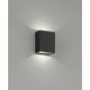 Applique murale d'extérieur Fischer-Honsel Denver LED Noir, 2 lumières
