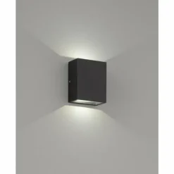 Applique murale d'extérieur Fischer-Honsel Denver LED Noir, 2 lumières