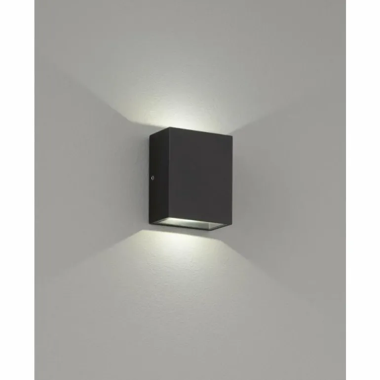 Applique murale d'extérieur Fischer-Honsel Denver LED Noir, 2 lumières