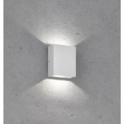 Applique murale d'extérieur Fischer-Honsel Denver LED Argenté, 2 lumières