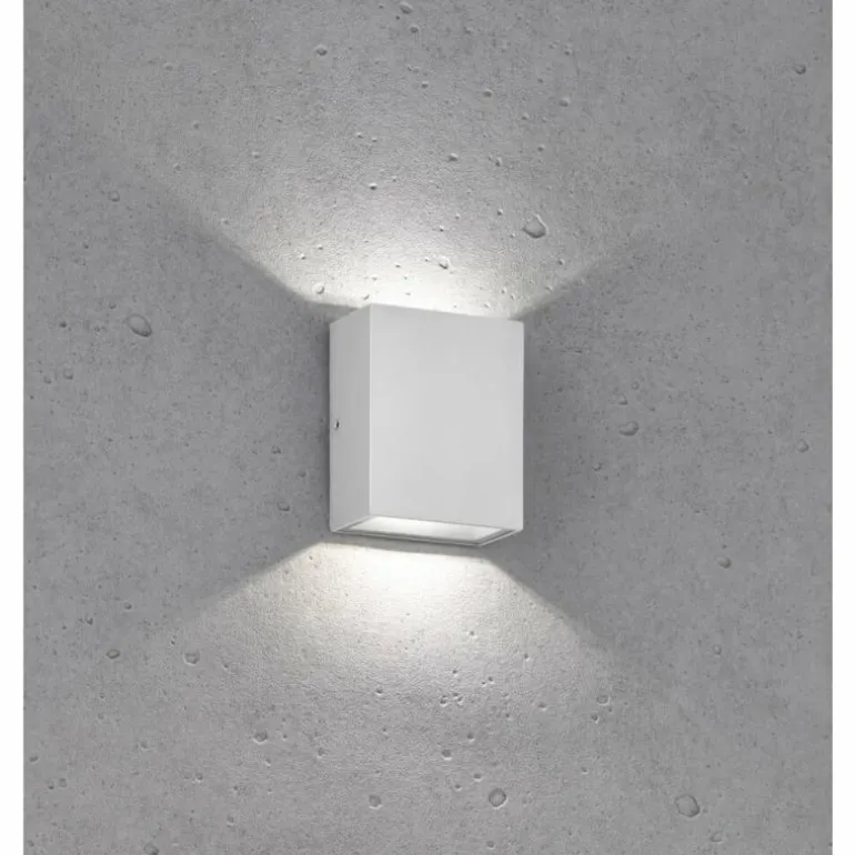 Applique murale d'extérieur Fischer-Honsel Denver LED Argenté, 2 lumières