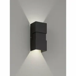 Applique murale d'extérieur Fischer-Honsel Oslo LED Noir, 2 lumières