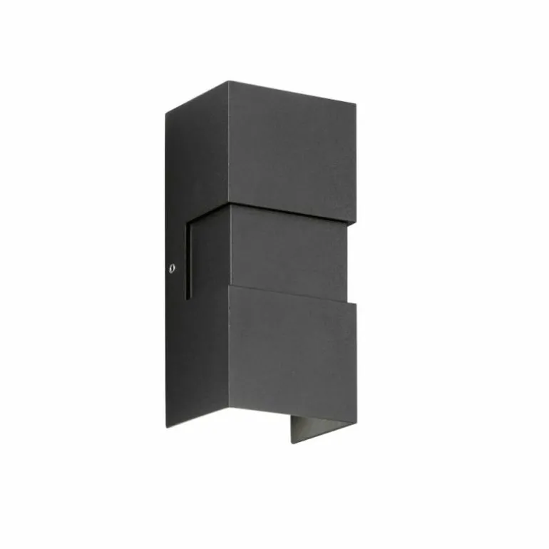 Applique murale d'extérieur Fischer-Honsel Oslo LED Noir, 2 lumières