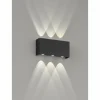 Applique murale d'extérieur Fischer-Honsel Nairobi LED Noir, 2 lumières