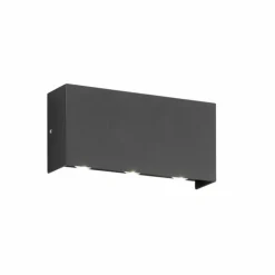 Applique murale d'extérieur Fischer-Honsel Nairobi LED Noir, 2 lumières