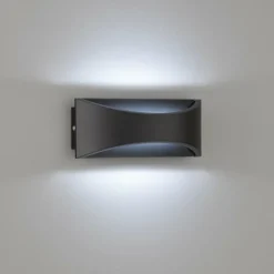 Applique murale d'extérieur Fischer-Honsel Rio LED Noir, 1 lumière