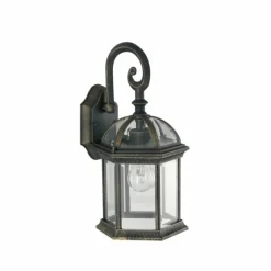 Applique murale d'extérieur Lutec Gaeta Or, Noir, 1 lumière