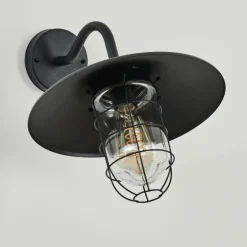 Applique murale d'extérieur Oricourt Noir, 1 lumière