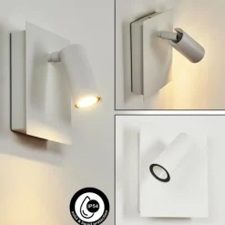 Applique murale d'extérieur Saeter LED Blanc, 1 lumière