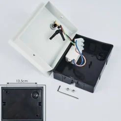 Applique murale d'extérieur Saeter LED Blanc, 1 lumière