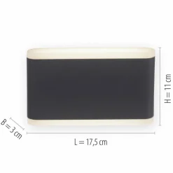 Applique murale d'extérieur Paul-Neuhaus ELSA LED Anthracite, 2 lumières