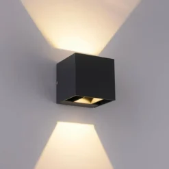 Applique murale d'extérieur Paul-Neuhaus BLOCK LED Anthracite, 2 lumières