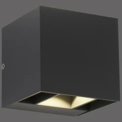 Applique murale d'extérieur Paul-Neuhaus BLOCK LED Anthracite, 2 lumières