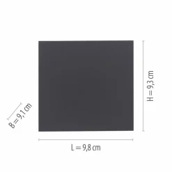 Applique murale d'extérieur Paul-Neuhaus BLOCK LED Anthracite, 2 lumières