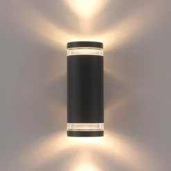 Applique murale d'extérieur Paul-Neuhaus KARL Anthracite, 2 lumières