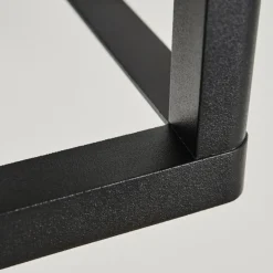 Applique murale d'extérieur Leset Noir, 1 lumière, Détecteur de mouvement