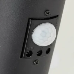 Applique murale d'extérieur Brilliant-Leuchten Dody Noir, 1 lumière, Détecteur de mouvement