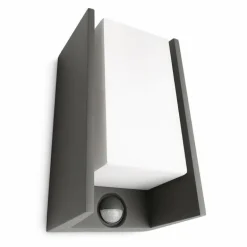 Applique murale d'extérieur Philips myGarden Bridge Anthracite, 1 lumière, Détecteur de mouvement