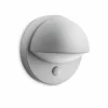 Applique murale d'extérieur Philips myGarden June Gris, 1 lumière, Détecteur de mouvement