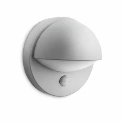 Applique murale d'extérieur Philips myGarden June Gris, 1 lumière, Détecteur de mouvement