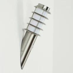 Applique murale d'extérieur Tunes Nickel mat, 1 lumière, Détecteur de mouvement