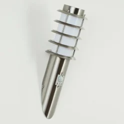 Applique murale d'extérieur Tunes Nickel mat, 1 lumière, Détecteur de mouvement