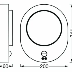 Applique murale d'extérieur LEDVANCE ENDURA Acier brossé, 1 lumière, Détecteur de mouvement
