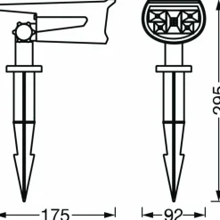 Applique murale d'extérieur LEDVANCE ENDURA Gris, 1 lumière