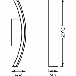 Applique murale d'extérieur LEDVANCE ENDURA Gris, 1 lumière